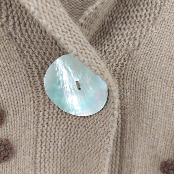 Boden Wool Cashmere Blend Brown Floral Cardigan - Picture 2 of 6